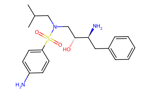 4-amino-N-[(2R,3S)-3-amino-2-hydroxy-4-phenylbutyl]-N-(2-methylpropyl)benzenesulfonamide 169280-56-2